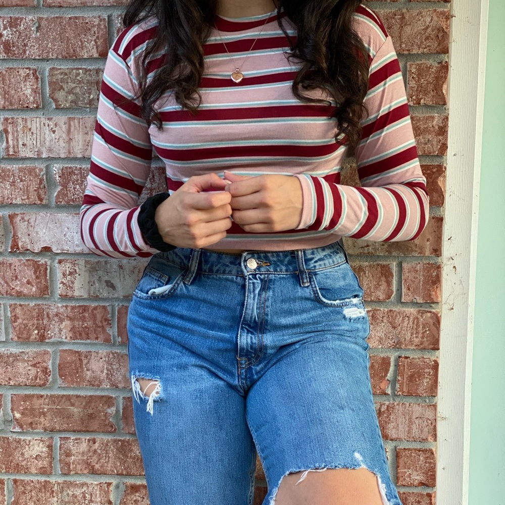 striped long sleeve (cropped)
